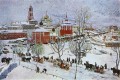 セルギエフ・ポサドで 1911 年 コンスタンティン・ユオンの街並み 都市の風景